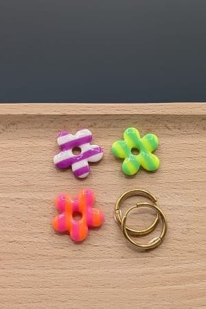 Créoles interchangeables fluo Nova