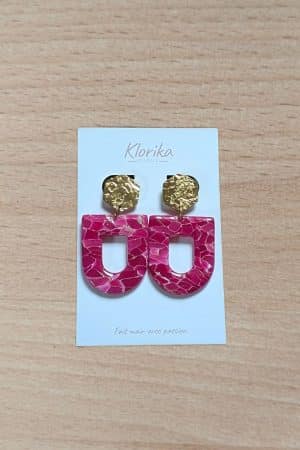 Boucles d’oreilles Alizéa Fuchsia